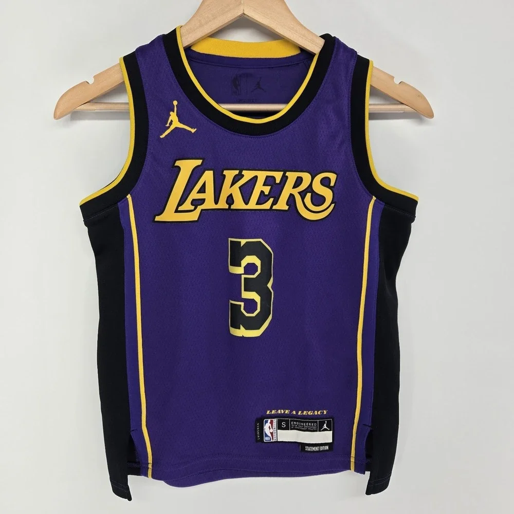 Nike Jordan Los Angeles Lakers Anthony Davis #3 Swingman Jersey Youth Small S